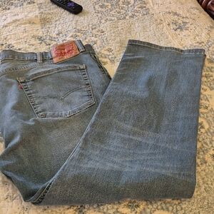 Levi's Men's Blue Jeans 505's Mid Wash. Sz 40"x30".(#1113A) EC.
